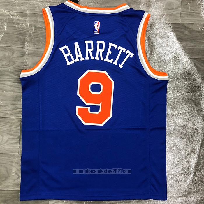 Camiseta New York Knicks RJ Barrett #9 Icon Azul